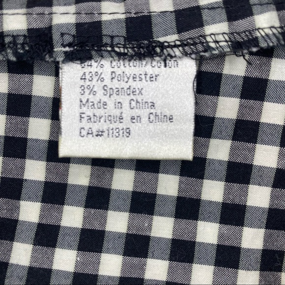 Black and white checked gingham Dynamite dress with retro tag, size 1 mi… - Picture 4 of 4